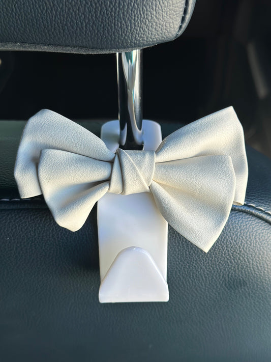 Car Bow Holder "White"