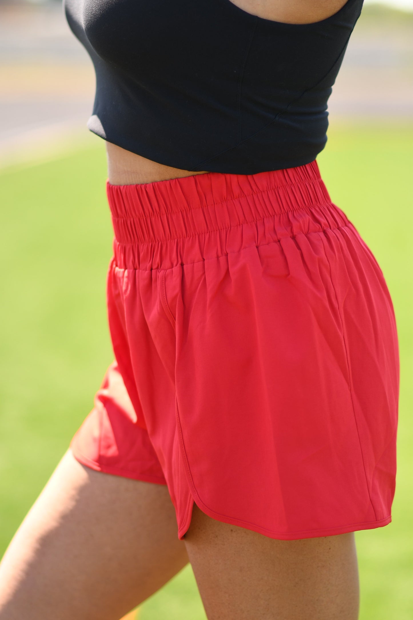 Red School Spirit Shorts - OEC