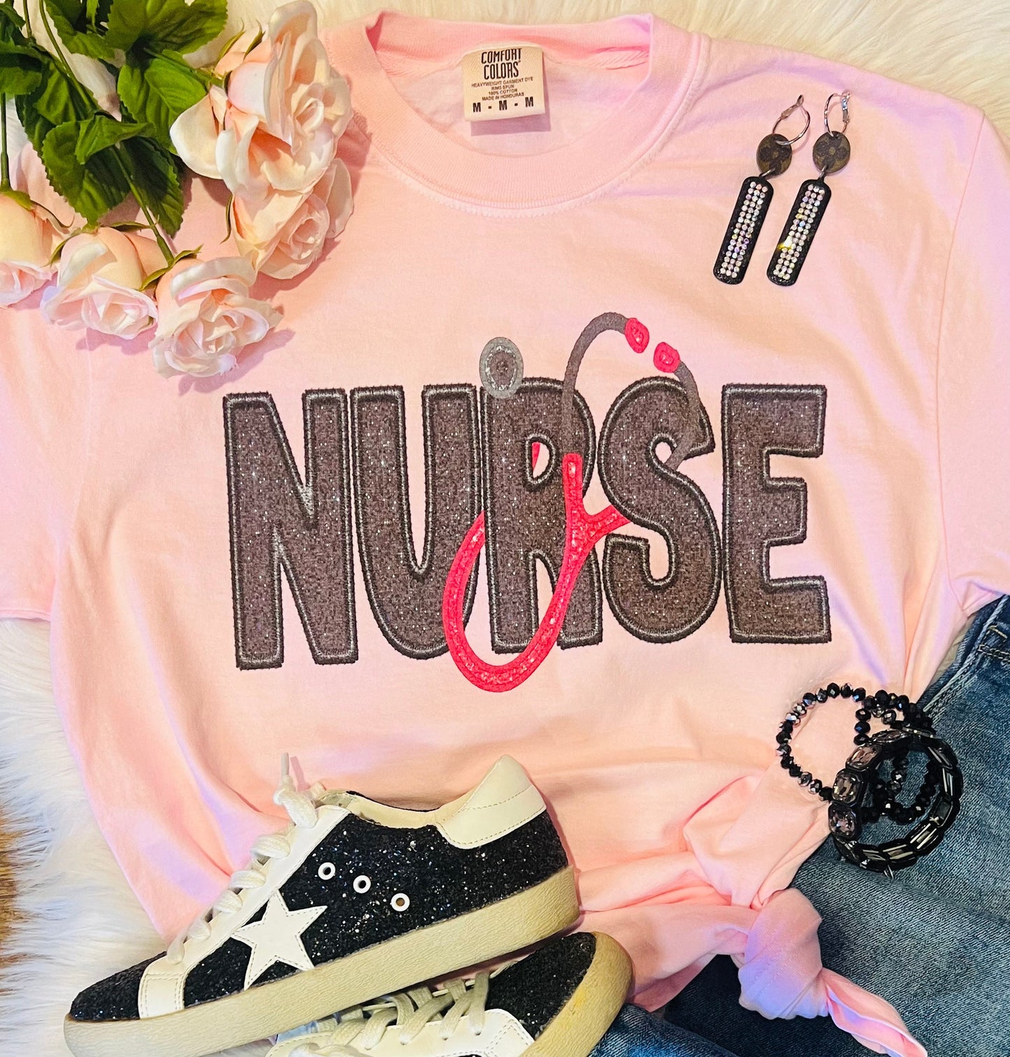 Nurse Faux Patch Tee - OEC