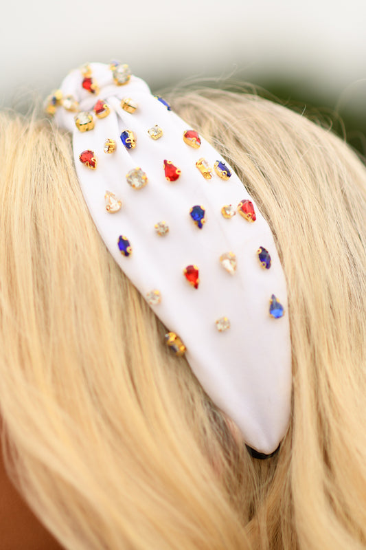 RWB Bejeweled Headband - OEC