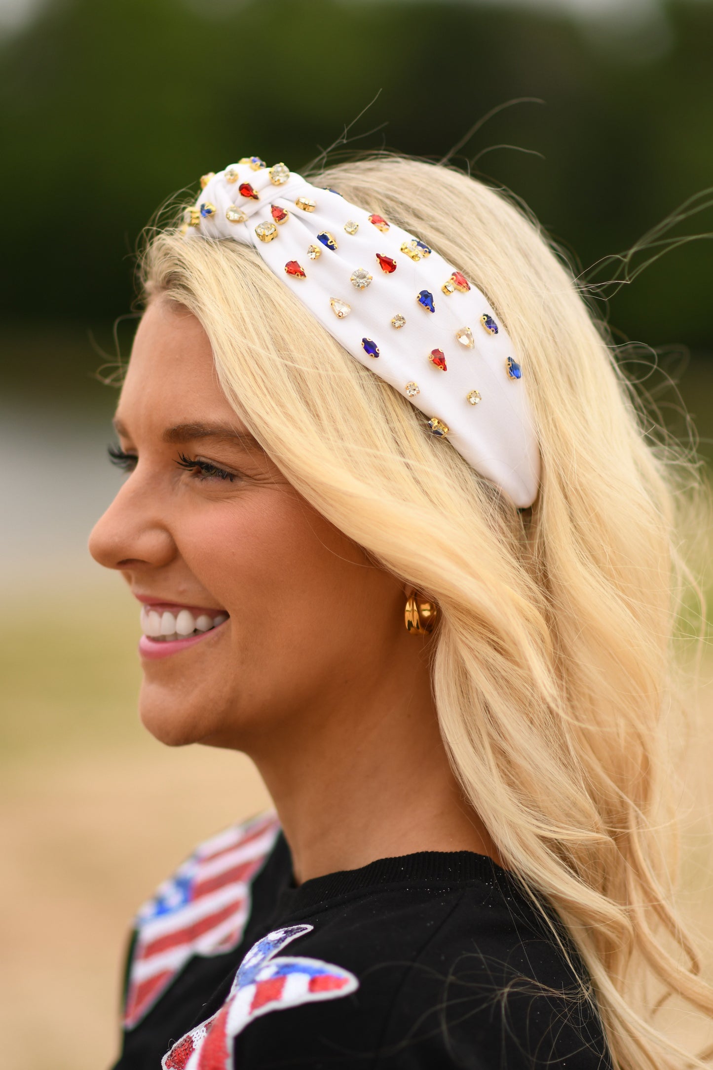 RWB Bejeweled Headband - OEC