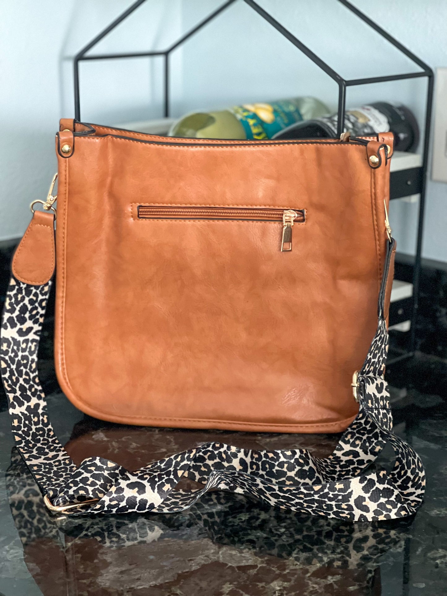 Large Crossbody Purse "Camel"