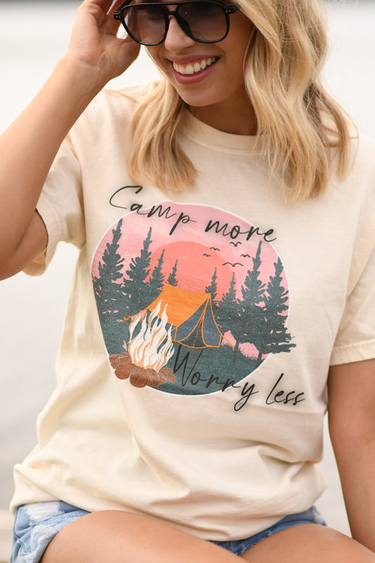 Camp More Worry Less Tee - OEC