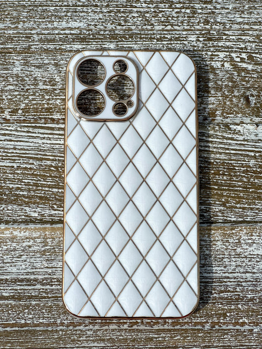 "Glitz And Glamour" White iPhone Case