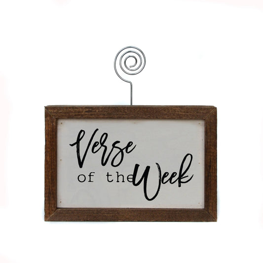 Tabletop Picture Frame Block - Verse Of The Week